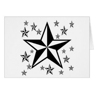 Carte blanche Black stars