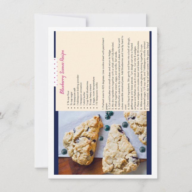 Carte blanche Blueberry Scones (Devant)