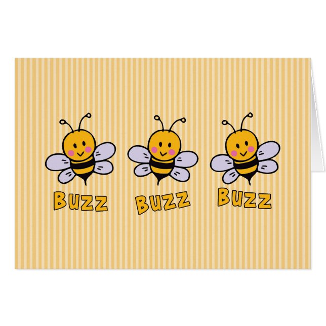 Carte blanche Buzz Bee (Devant Horizontal)