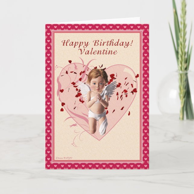 Carte blanche d'anniversaire de la Saint-Valentin (Devant)