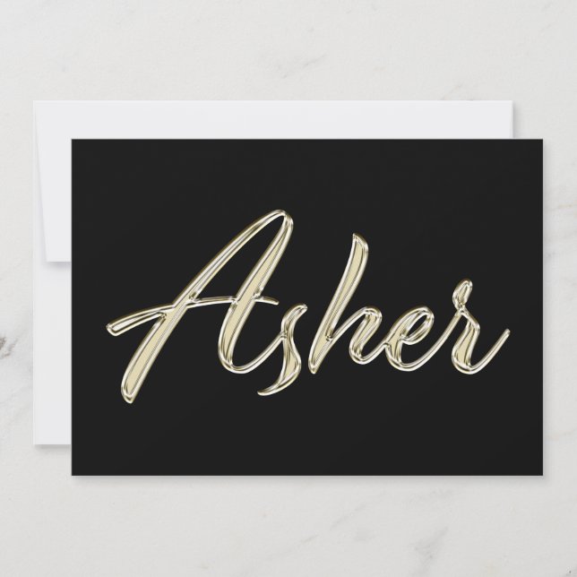 Carte blanche d'Asher (Devant)