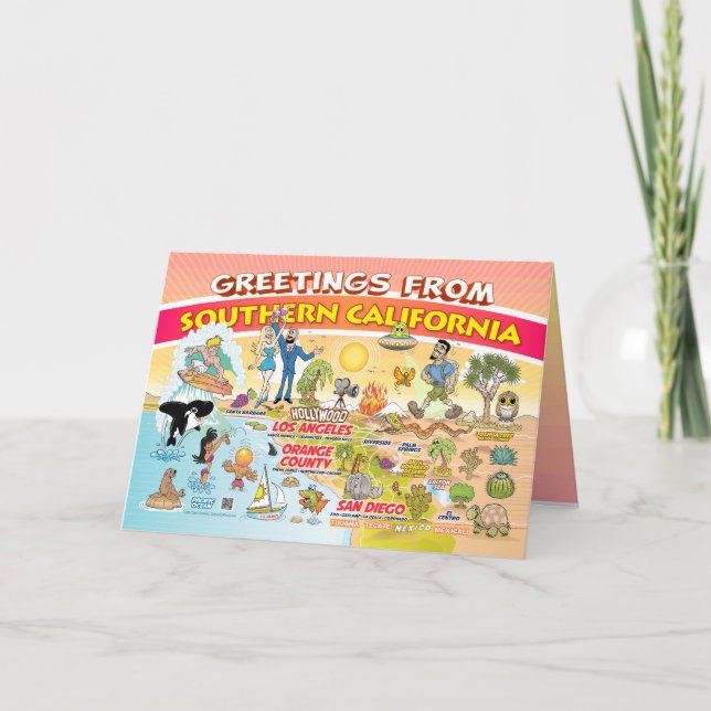 Carte blanche de Californie du Sud (Devant)