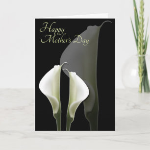 Carte blanche de la fête des mères Calla Lily