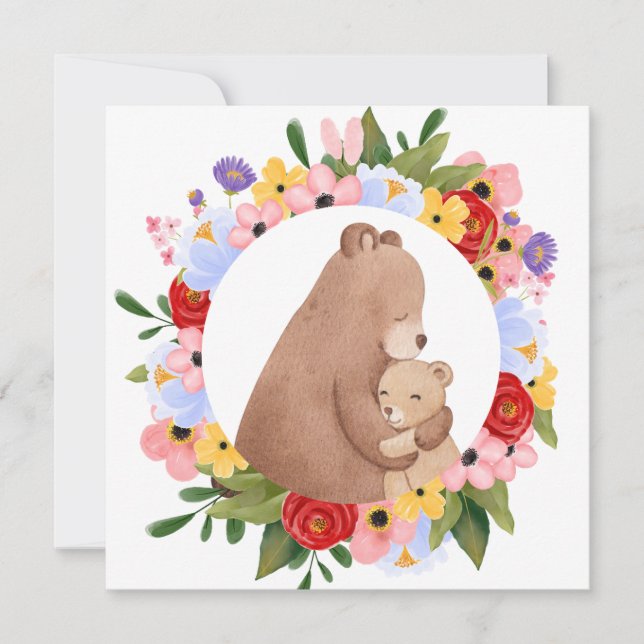 Carte blanche de la maman ours (Devant)