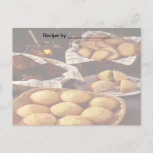 Carte blanche de la recette de boulangerie et de p