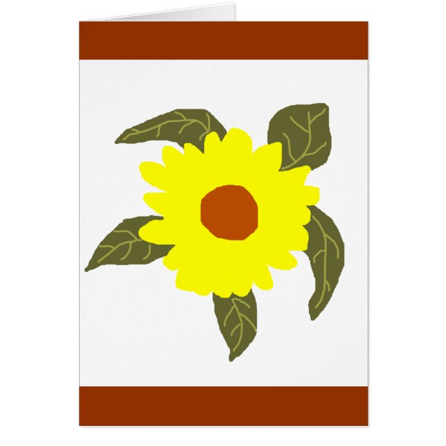 Carte blanche de la tortue marine de fleur de mara (Devant)