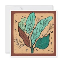 Carte blanche de l'Arbre de vie rustique