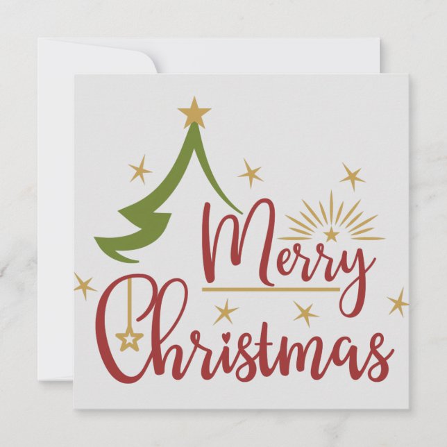 Carte blanche de Merry Christma (Devant)