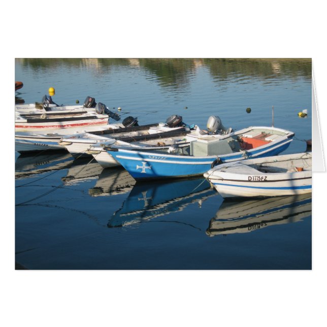 Carte blanche des bateaux amarrés (Devant horizontal)