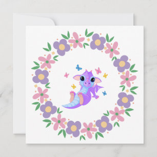 Carte blanche Dragon Fleur