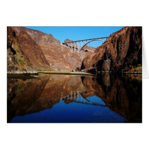 Carte blanche du pont commémoratif du barrage Hoov