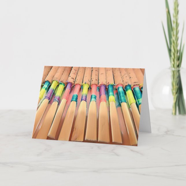 Carte blanche en roseau d'Oboe (Devant)