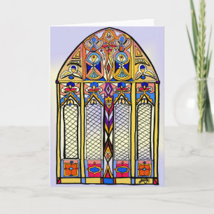 Carte blanche en verre tendu