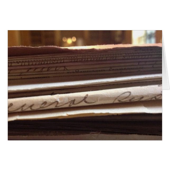 carte blanche généalogique - horizontale (Devant horizontal)