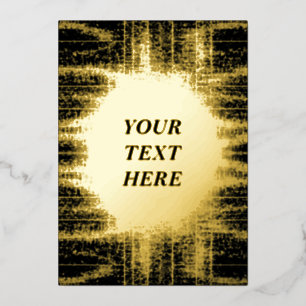Carte blanche Gritty Golden Grunge Foil