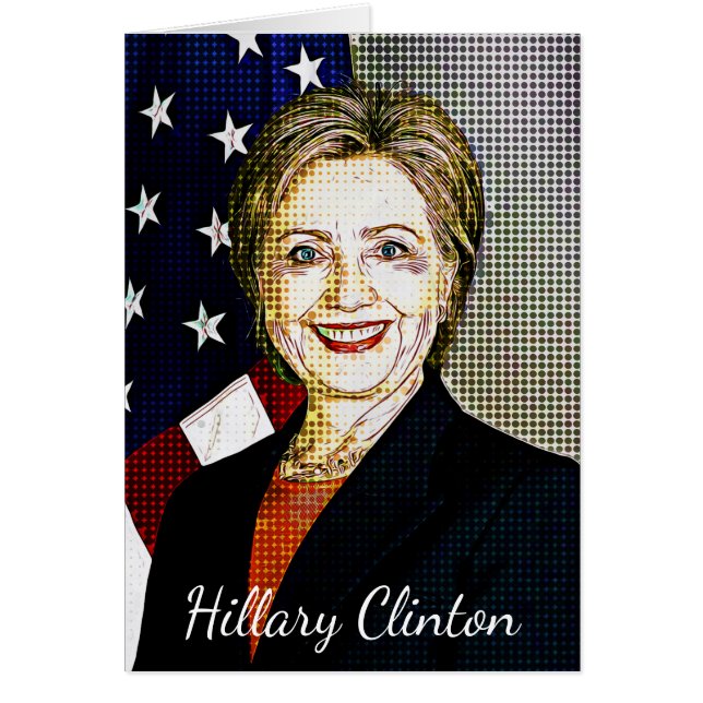 Carte blanche Hilary Clinton Memorabilia Art numér (Devant)