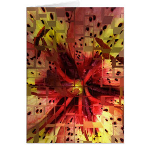 Carte blanche Lily Abstraite