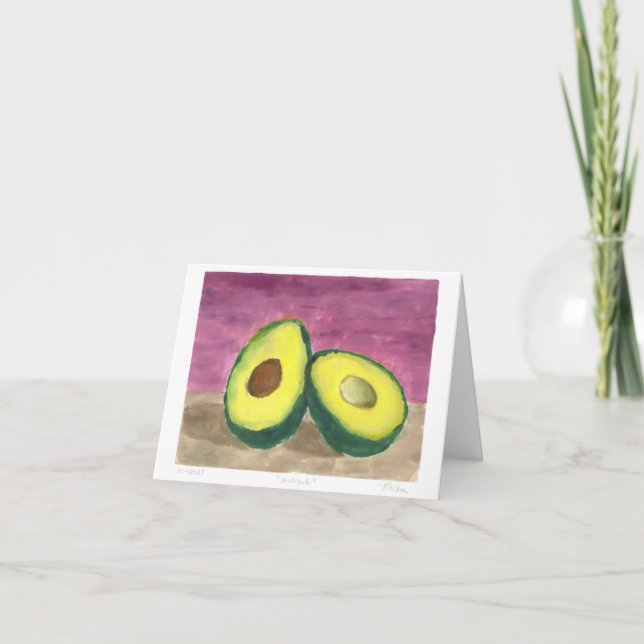 Carte blanche Monotype Avocados (Devant)