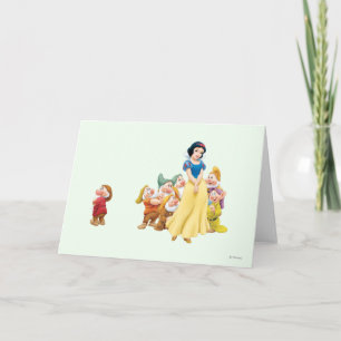 Carte Blanche Neige et les sept nains 1