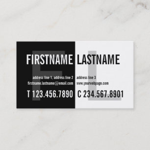 Carte blanche noire attirante de profil de