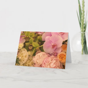 Carte blanche Orchidée et Peony