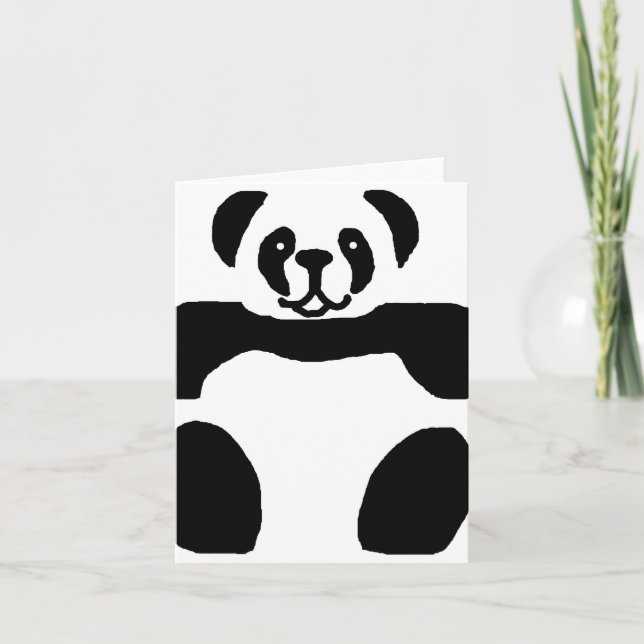 Carte blanche Panda (Devant)