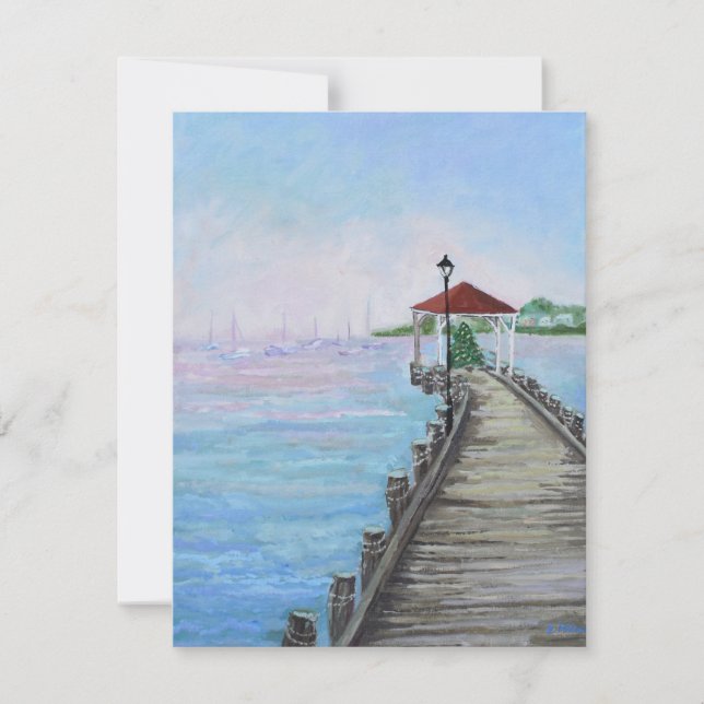 Carte blanche Peinture Northport Village DocK (Devant)