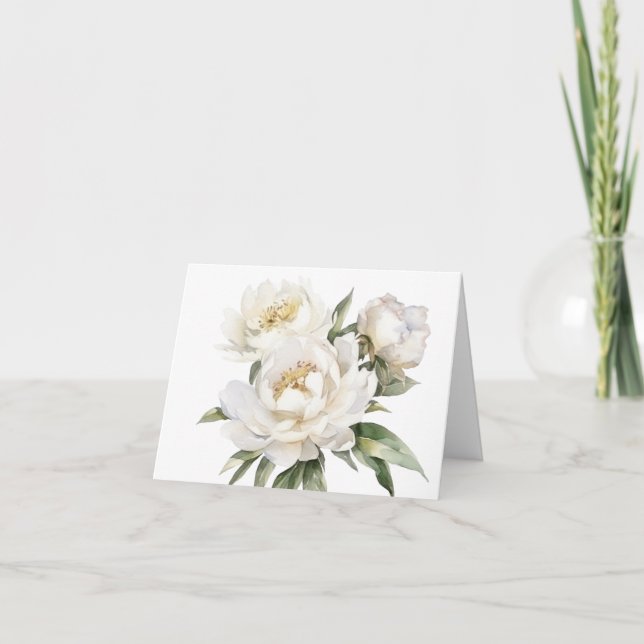 Carte blanche Peony (Devant)