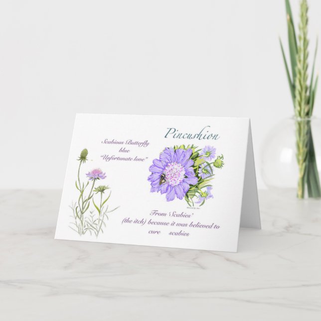 Carte blanche Pincushion (Devant)