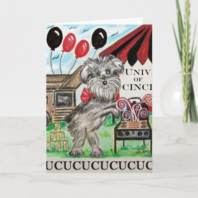 Carte blanche pour chien sur mesure de l'Universit (Devant)