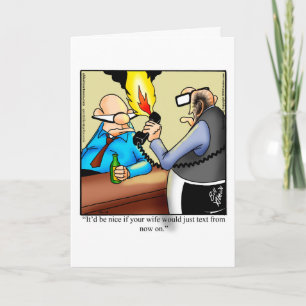 Carte blanche pour Humour de mariage amusant