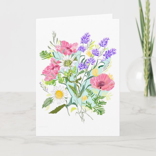 Carte blanche printemps anglaise (Devant)