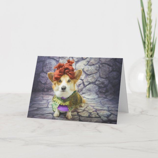 Carte blanche Queen Corgi (Devant)
