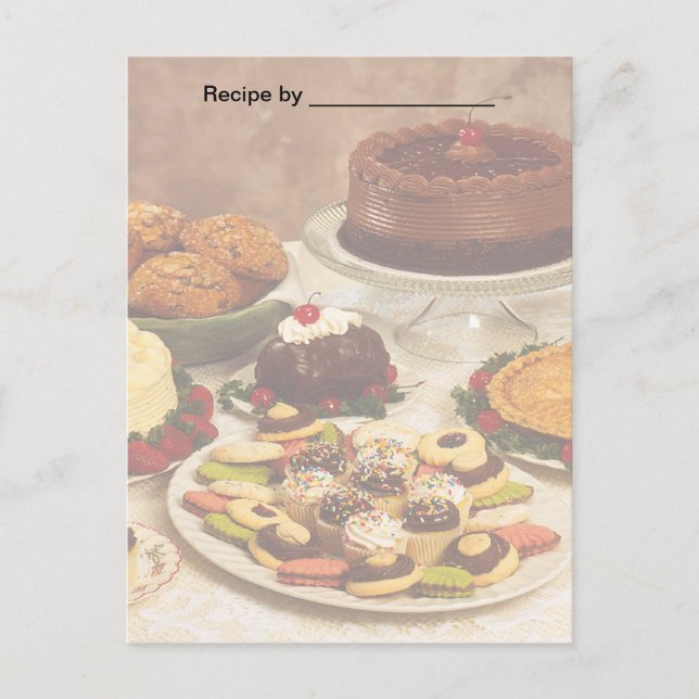 Carte blanche Recette de produits cuits (Devant)
