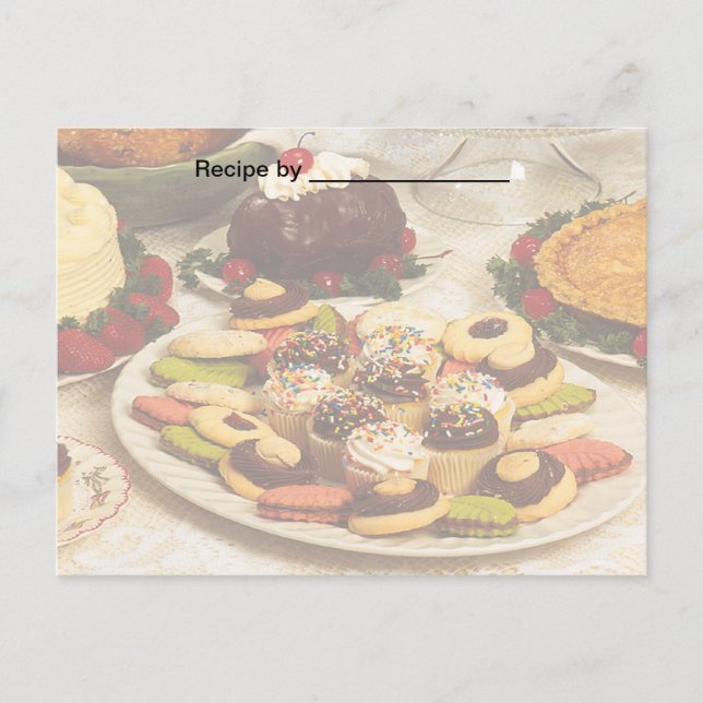 Carte blanche Recette de produits cuits (Devant)
