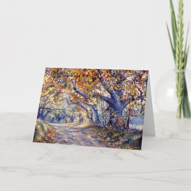 Carte blanche "Route d'automne" (Devant)