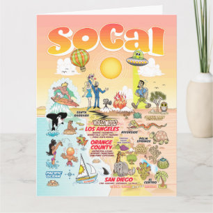 Carte blanche SoCal de taille Lettre