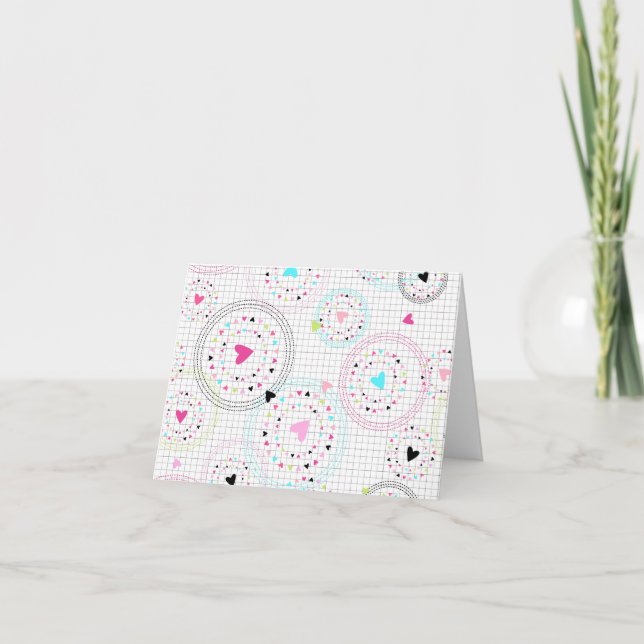 Carte blanche Spyrograph Valentine's Day (Devant)