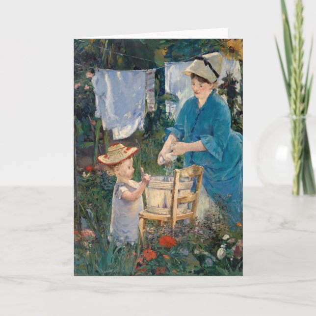 Carte Blanchisserie | Édouard Manet (Devant)
