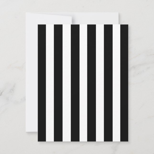 Carte Blancs noirs Motifs lignes droites Zebra (Devant)