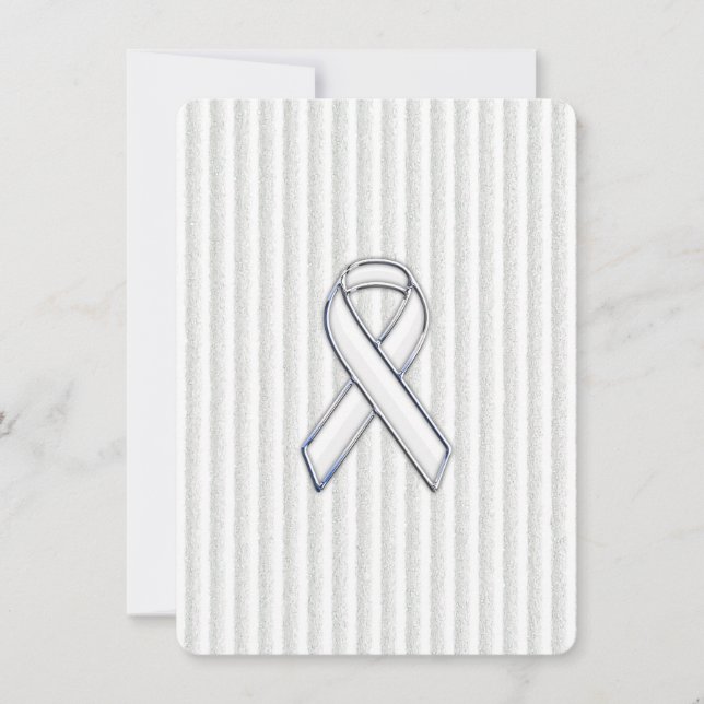 Carte Blancs sur les rayures de sensibilisation au ruban (Devant)