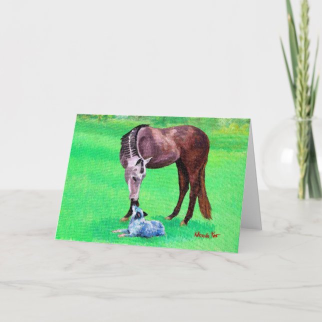 Carte Blank Chien de Cheval Meilleur Quartier des  (Devant)