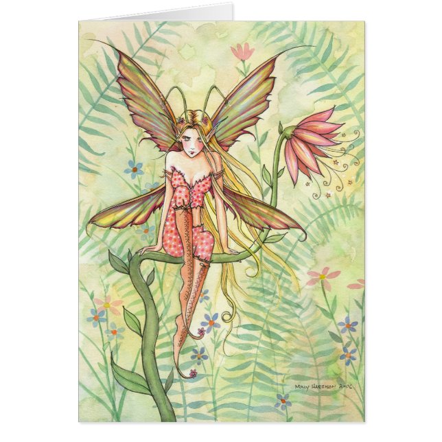 Carte Blank Fairy Flower Sweet Garden (Devant)