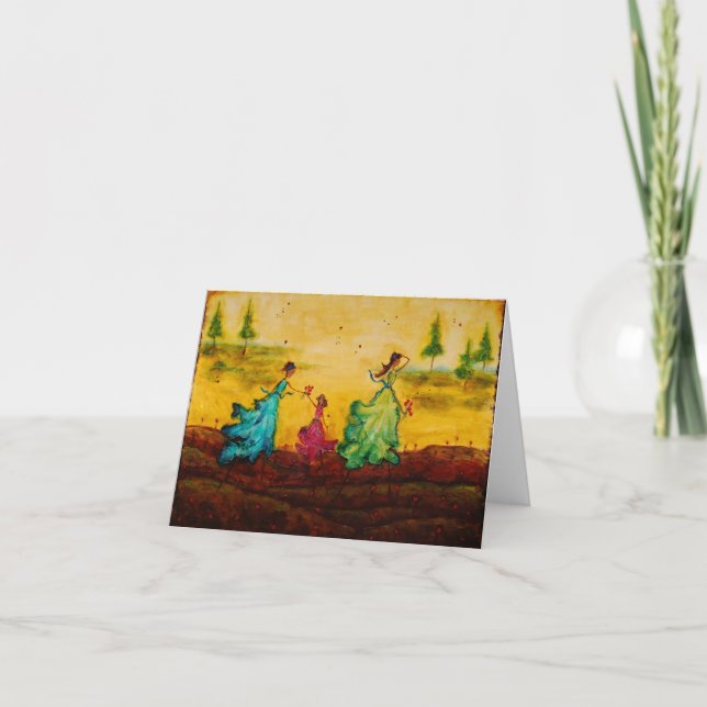 Carte Blank notecard with artwork by Marabeth Quin (Devant)