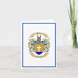 Carte  Blason de Famille Wilson *Armoiries