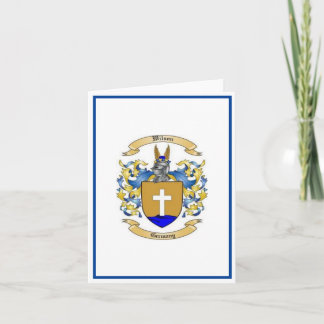 Carte Blason de Famille Wilson *Armoiries