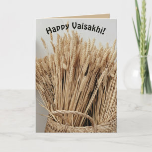 Carte Blé modifiable Vaisakhi joyeux