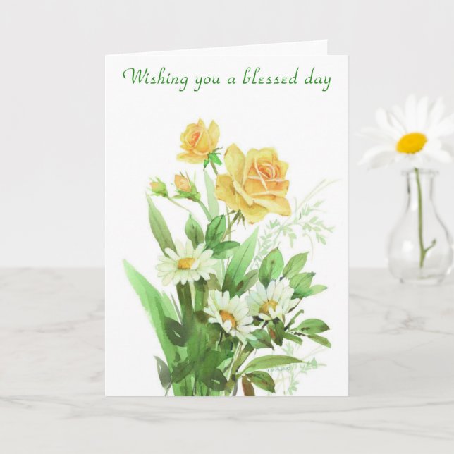 Carte Blessday Thinking of You (Petite plante)