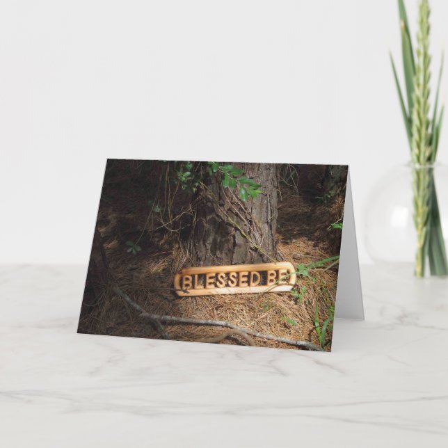 Carte Blessed Be in the Forest Greeting Card (Devant)