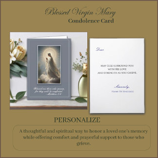 Carte Blessed Virgin Mary Sympathy